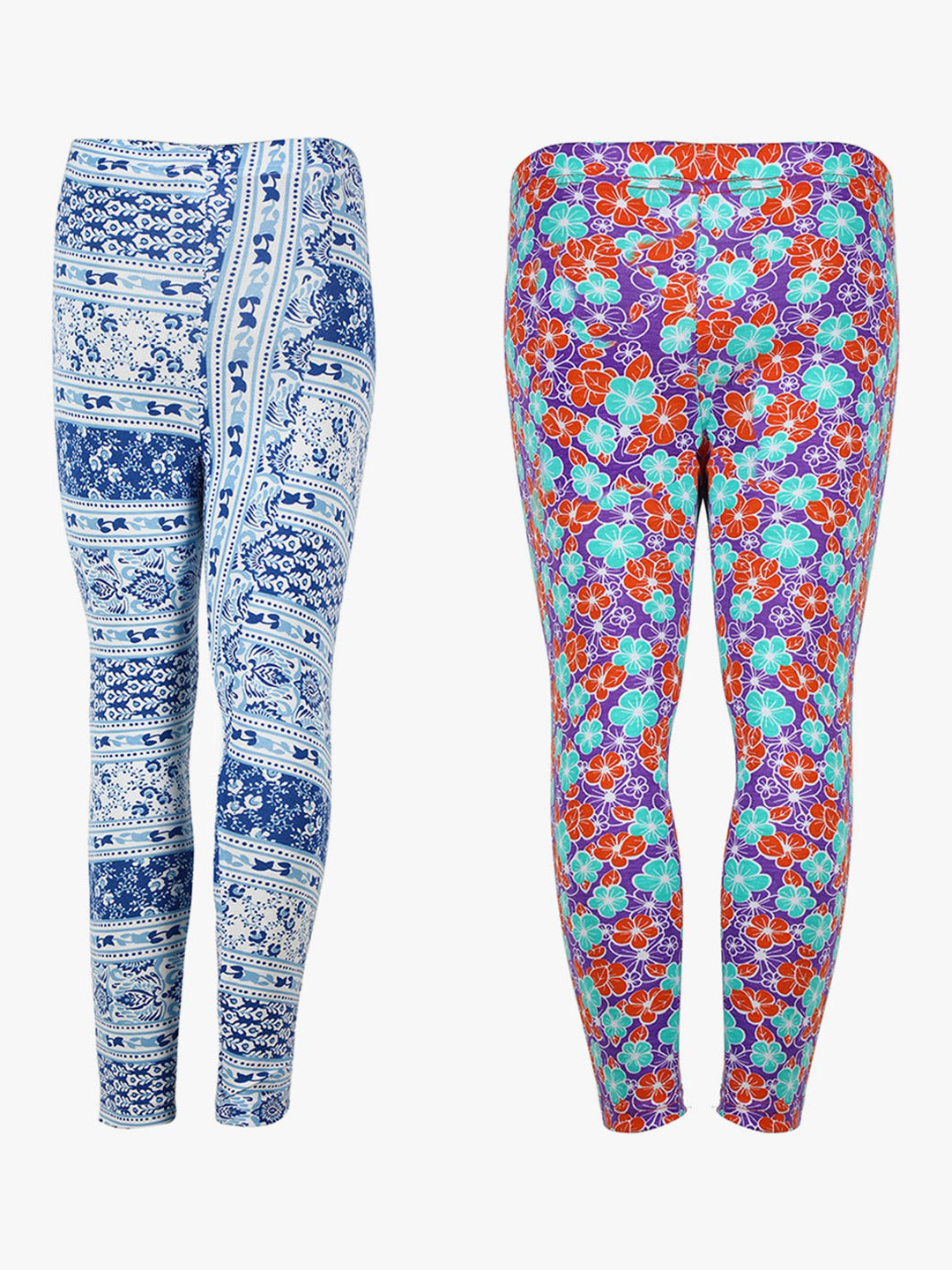 SAVAGE Set Of 2 Girls Assorted Coloured Printed Lounge Pants