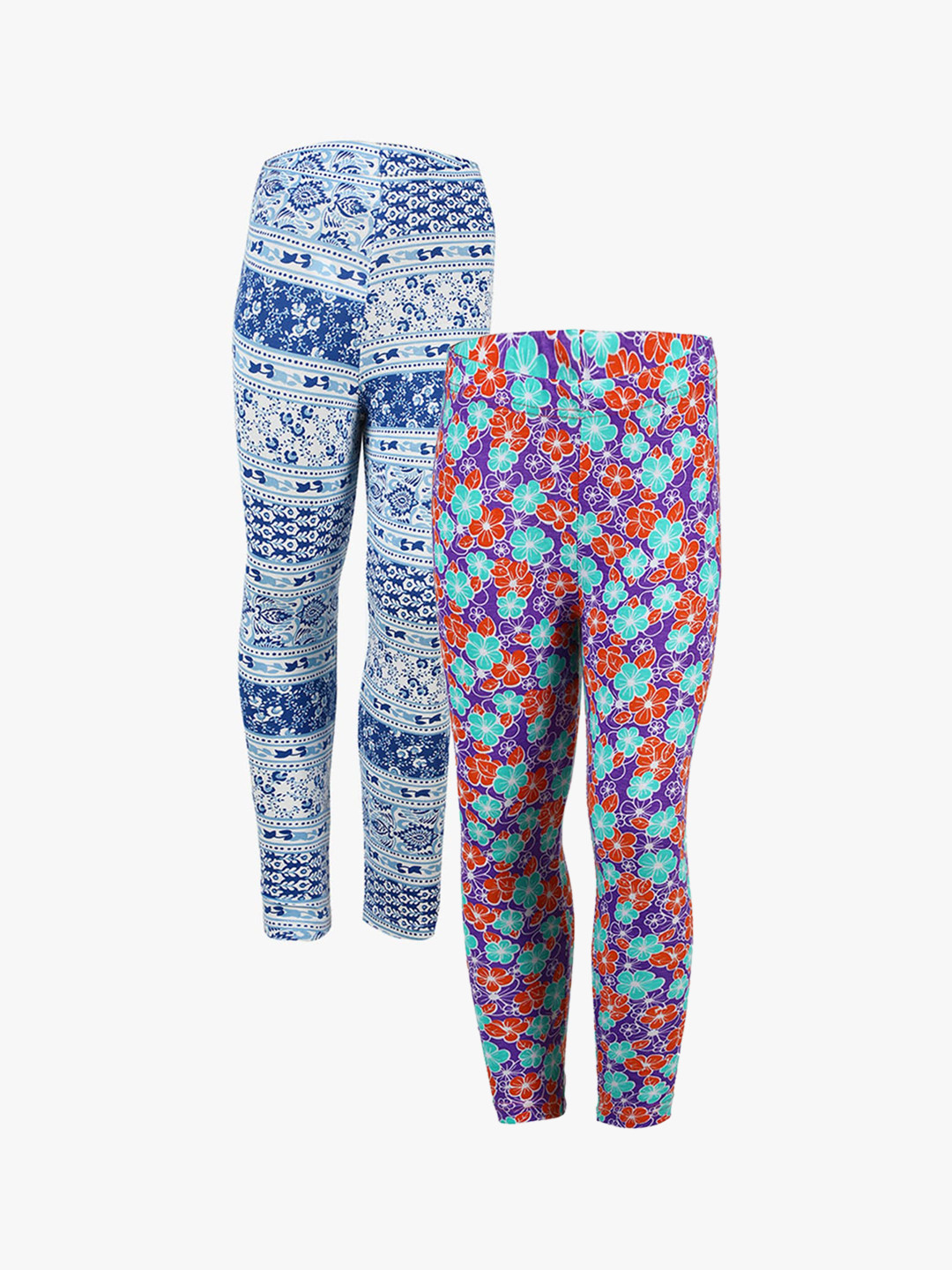 SAVAGE Girls Pack of 2 Assorted Cotton Lounge Pants