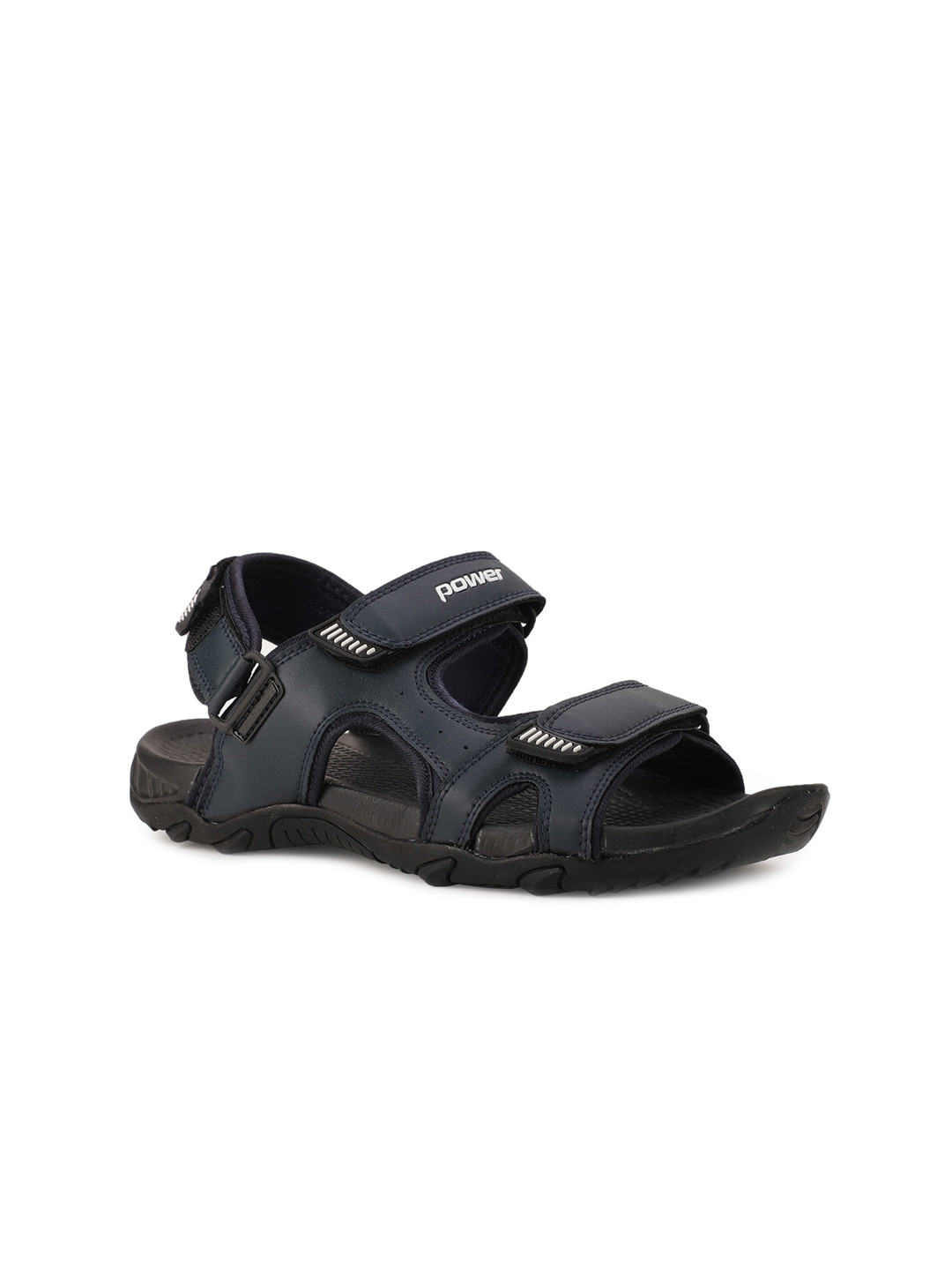 Power Men Blue Solid Sports Sandals