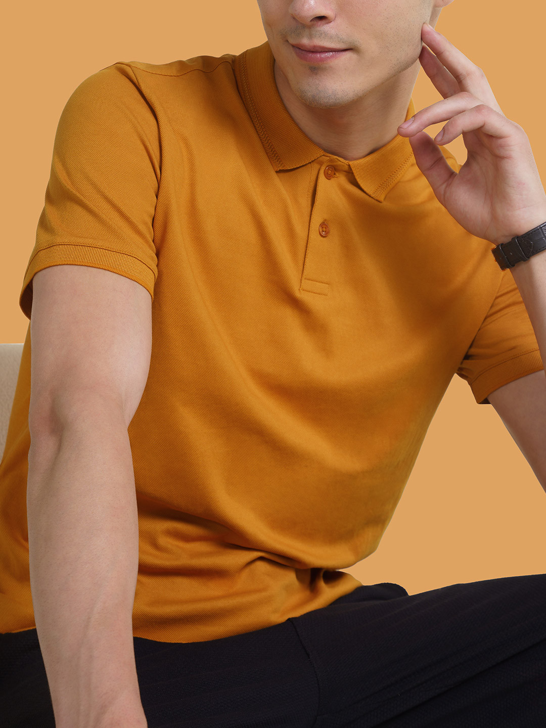 DAMENSCH Thermoregulating Regular Fit Polo T-shirt