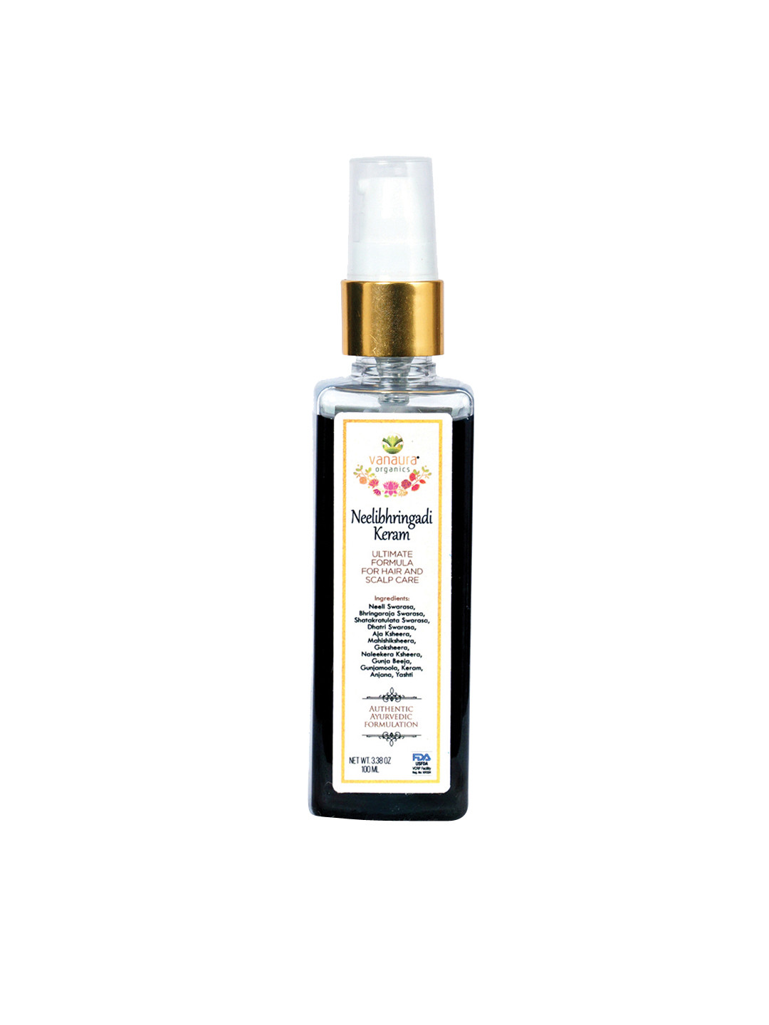 vanaura organics Neelibhringadi Keram Oil 200 ml