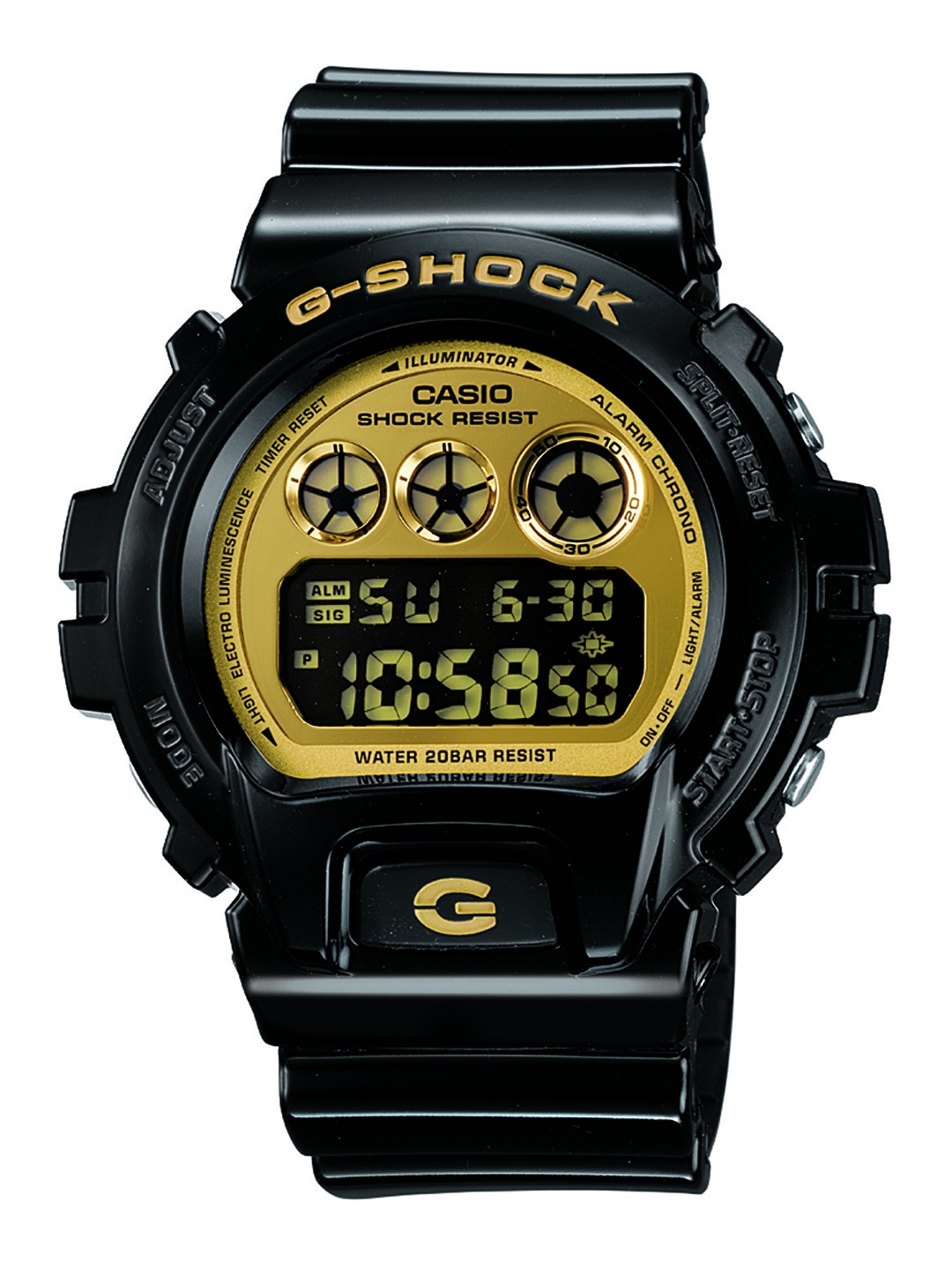 G shock store black gold digital