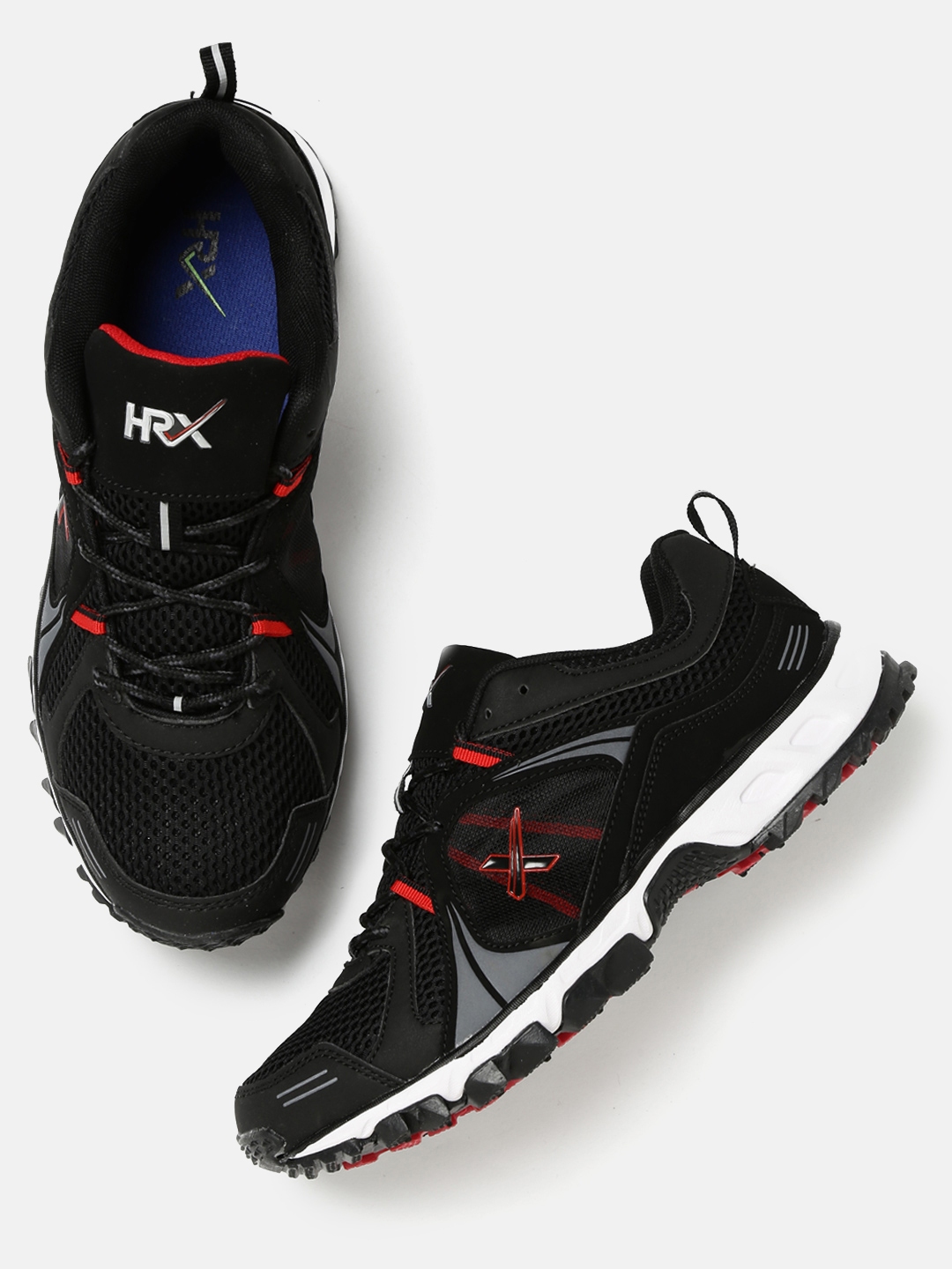 hrx by hrithik roshan men black running shoes