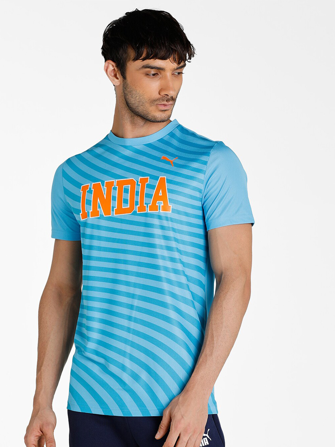 Puma Cricket Men Slim Fit T-Shirt