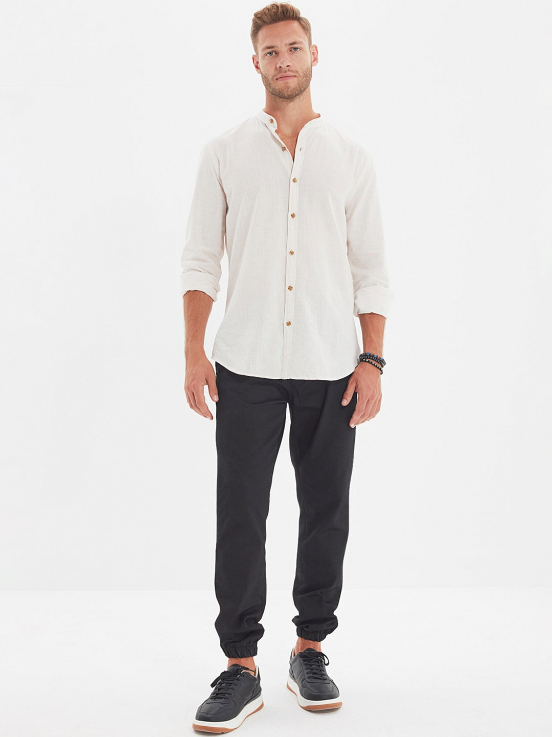 Trendyol Men Black Loose Fit Joggers Trousers