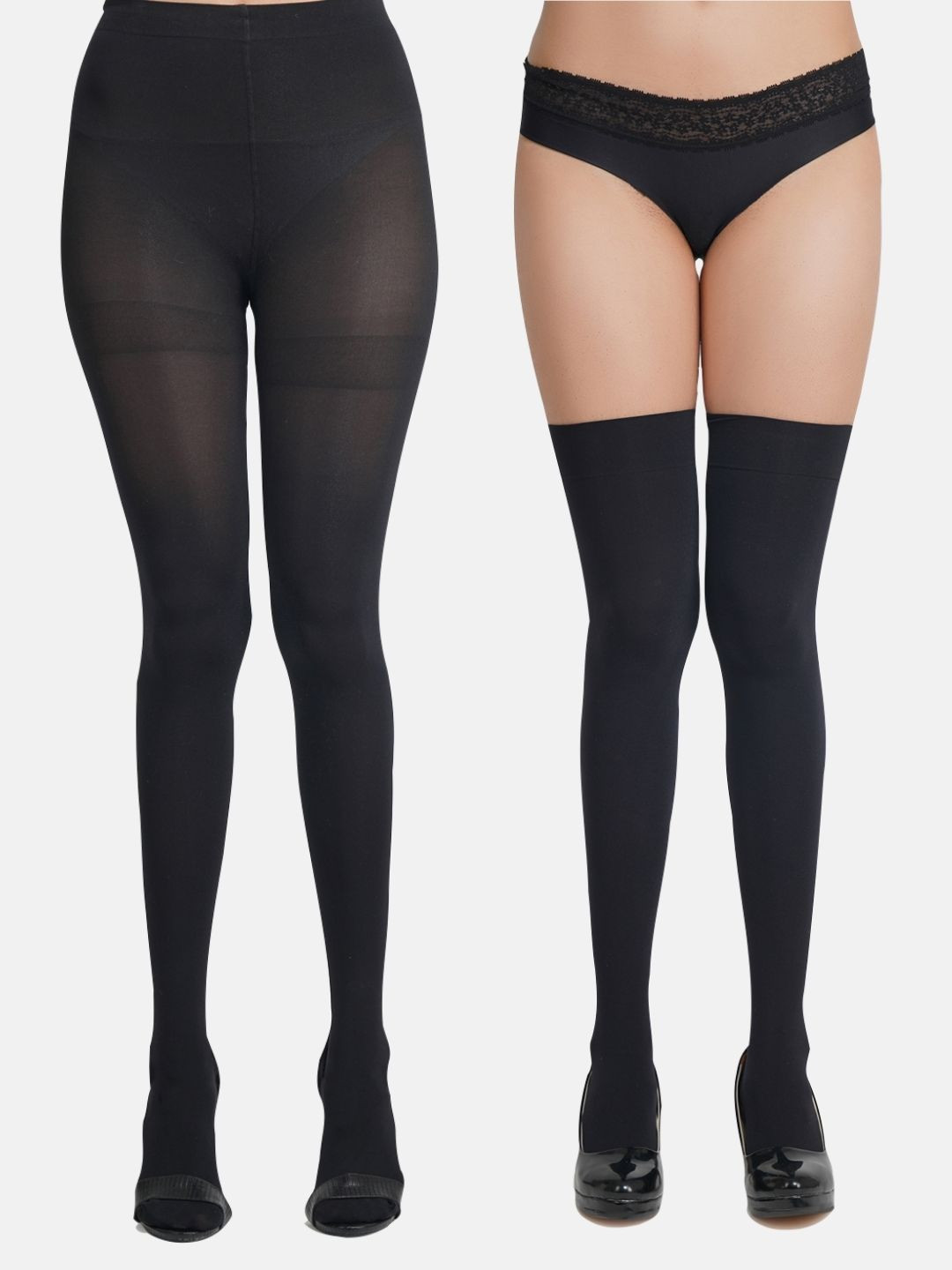 N2S NEXT2SKIN Women Pack of 2 Pantyhose Stockings