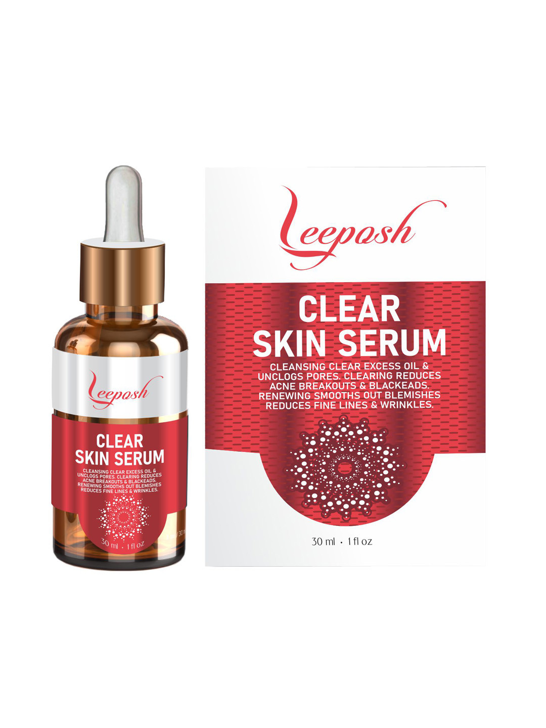 Leeposh Red Clear Skin Serum - 10ml