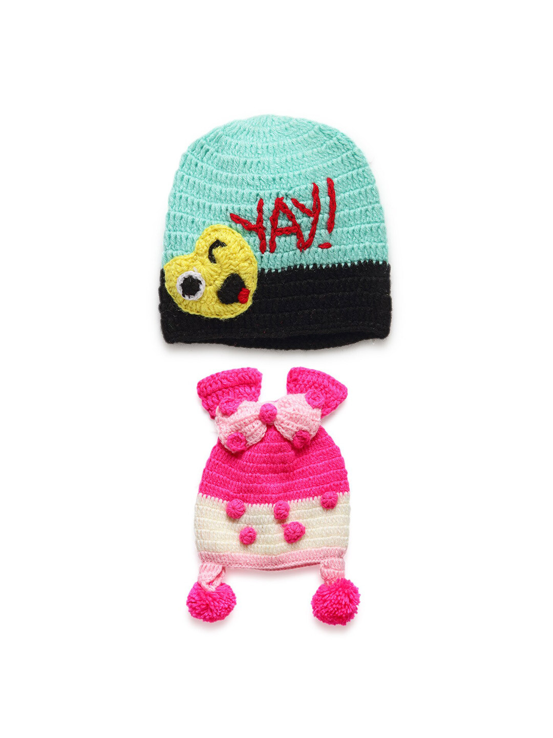 CHUTPUT Unisex Kids Pink & White Baseball Cap