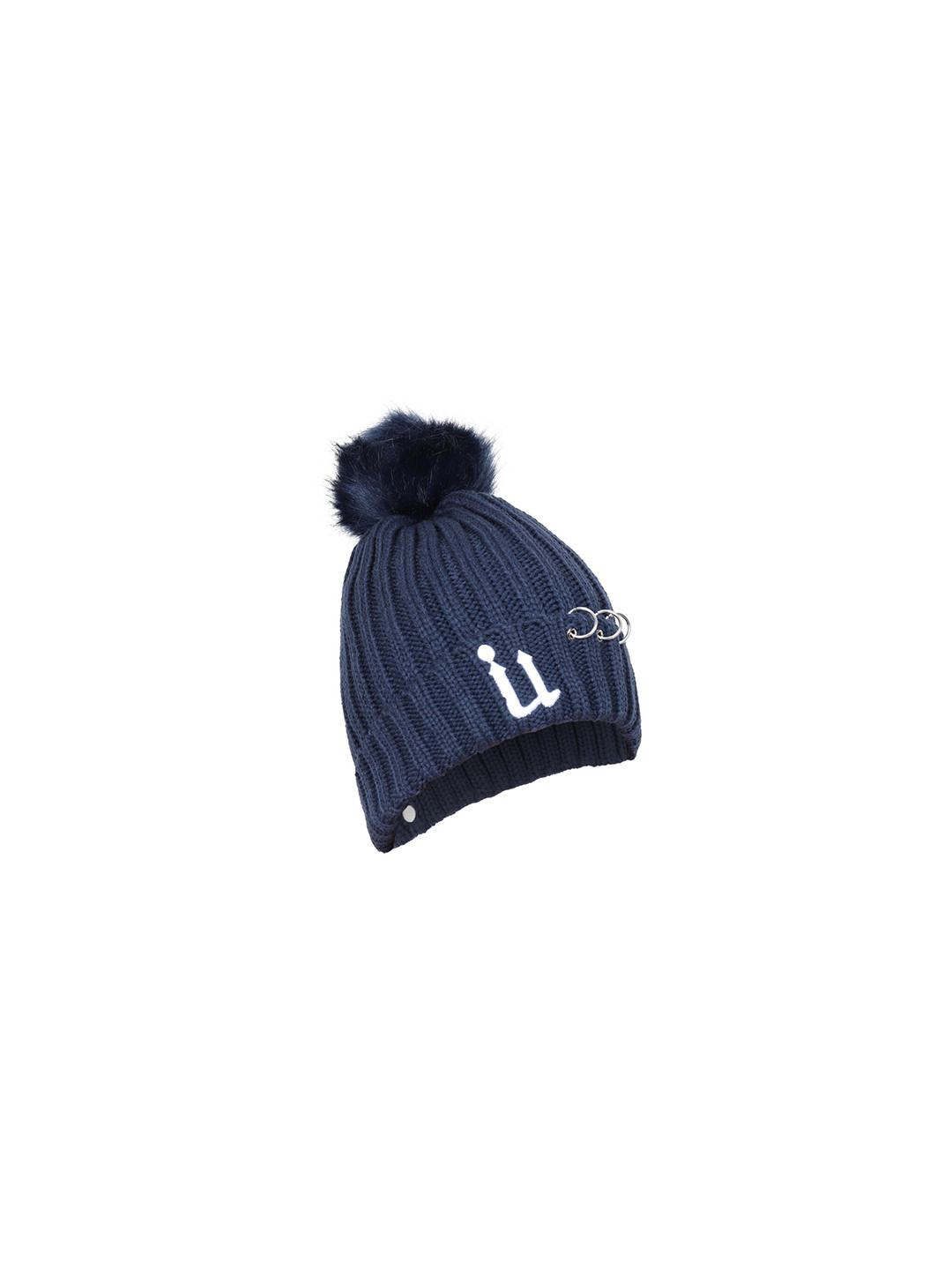 iSWEVEN Unisex Blue & White Beanie