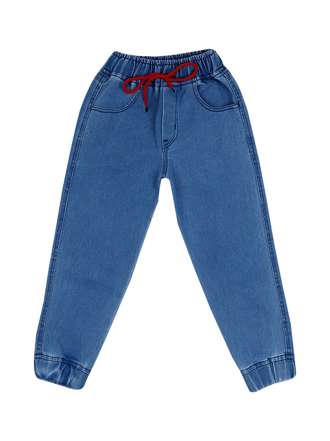 CREMLIN CLOTHING Kids Blue Stretchable Jogger Jeans