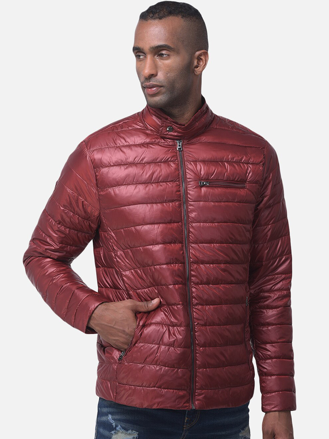 Woods Men Rust Water Resistant Puffer Jacket