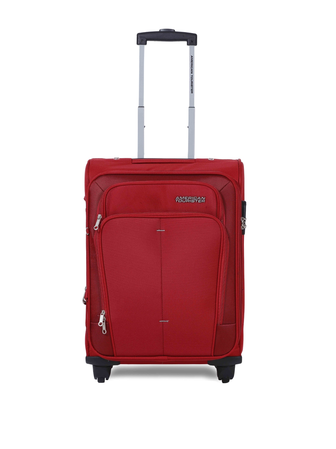 american tourister red trolley bag