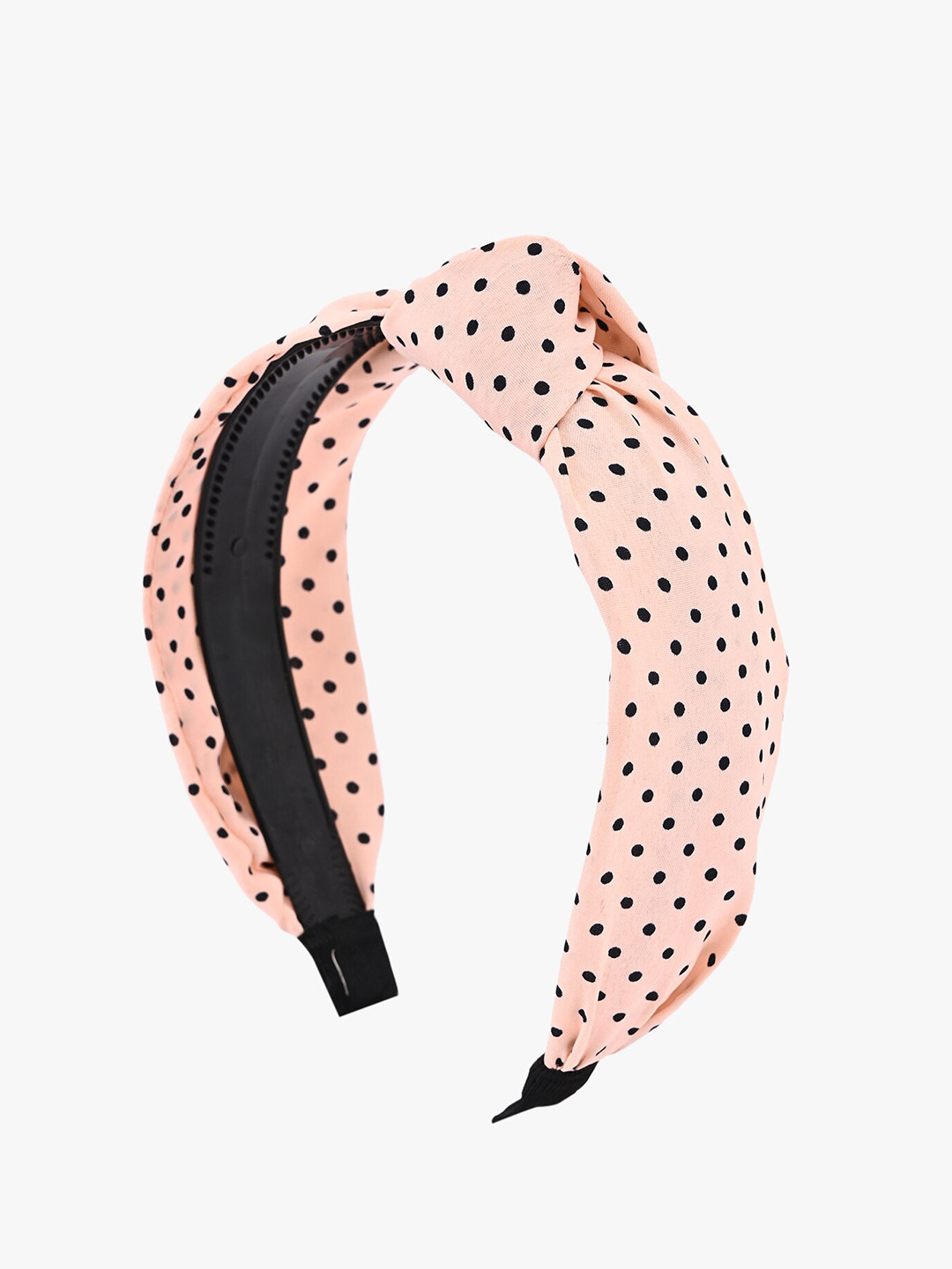 BuckleUp Women Beige & Black Printed Hairband