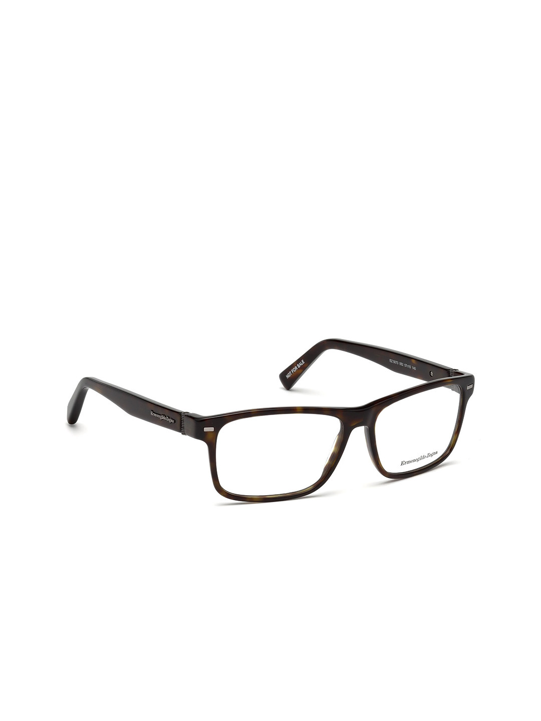 Ermenegildo Zegna Men Transparent Full Rim Rectangle Frames EZ5073 57 052