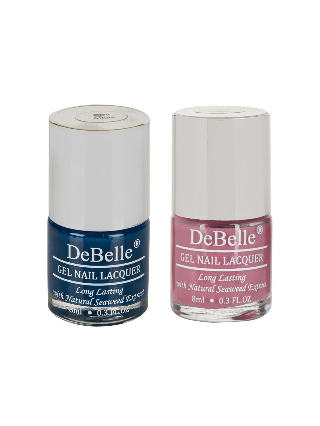 DeBelle Set Of 2 Nail Polish - Bleu Allure & Laura Aura - 8ml Each