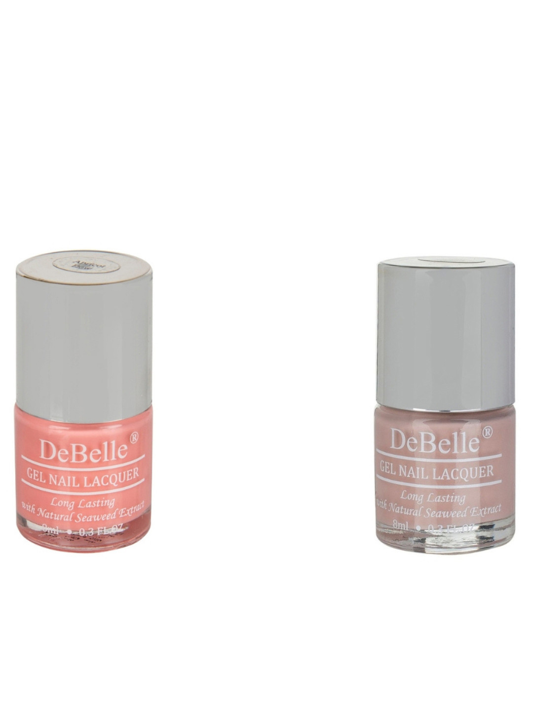 DeBelle Set Of 2 Fleur De Pearl Gel Nail Polish - Apricot Dew & Peony Blossom - 8ml Each