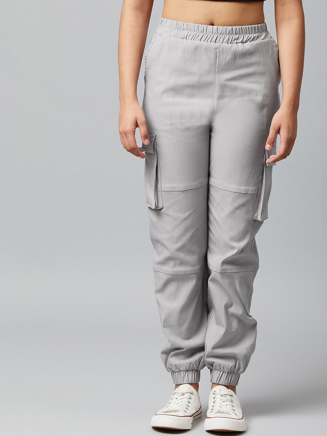 Athena Girl Girls Grey Easy Wash Cargo Joggers
