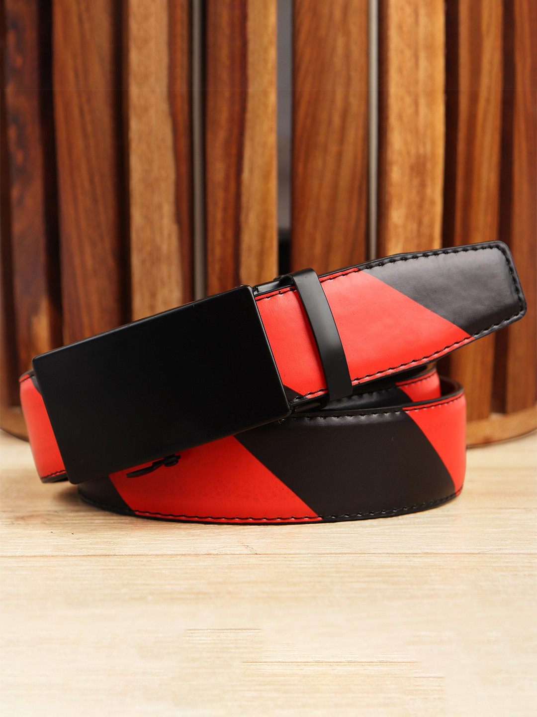 Kastner Men Black Autolock Buckle Belt