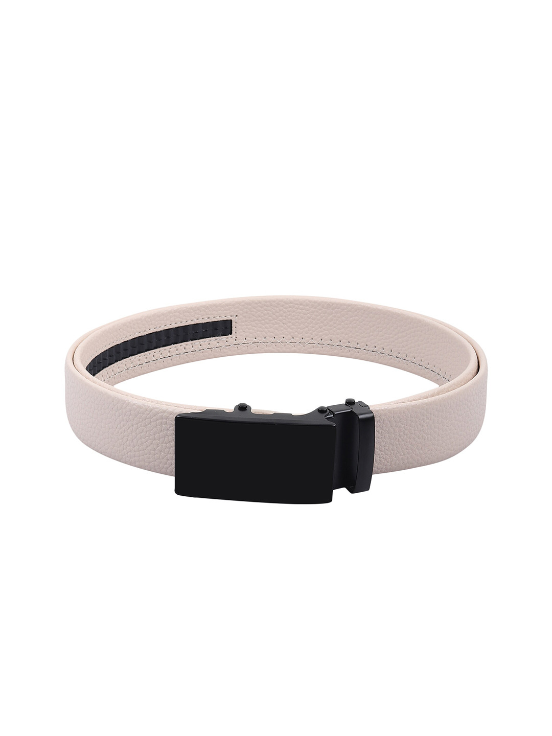 Kastner Men Pink Textured Belt with Autolock Buckle Belt