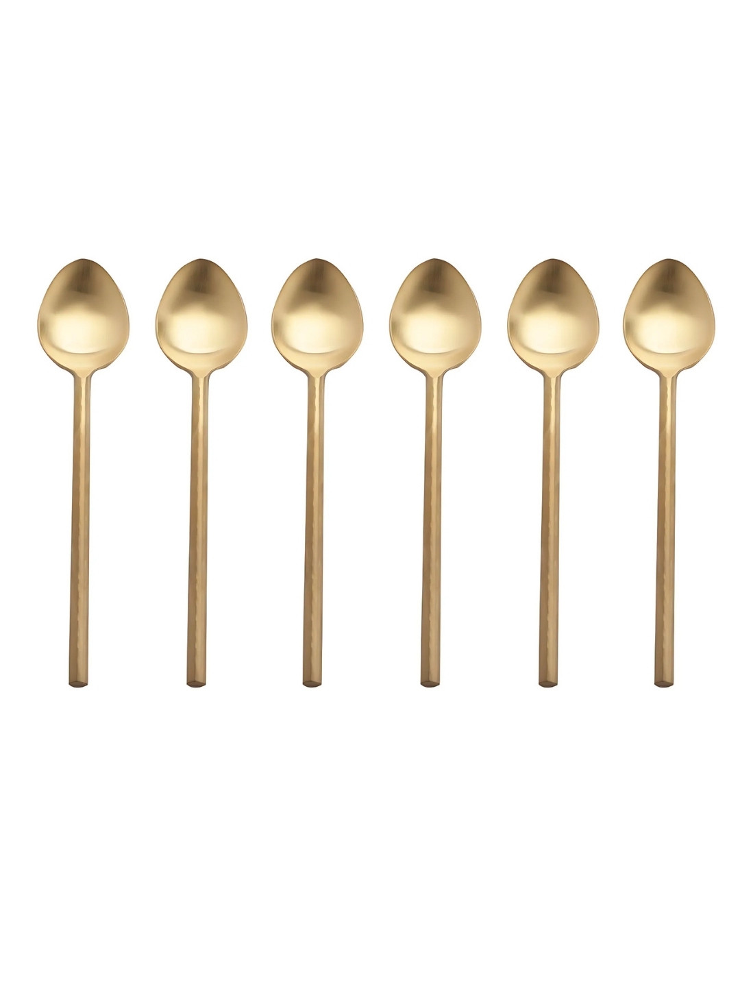 VarEesha Set of 6 Gold Matt Stainless Steel Table Spoons