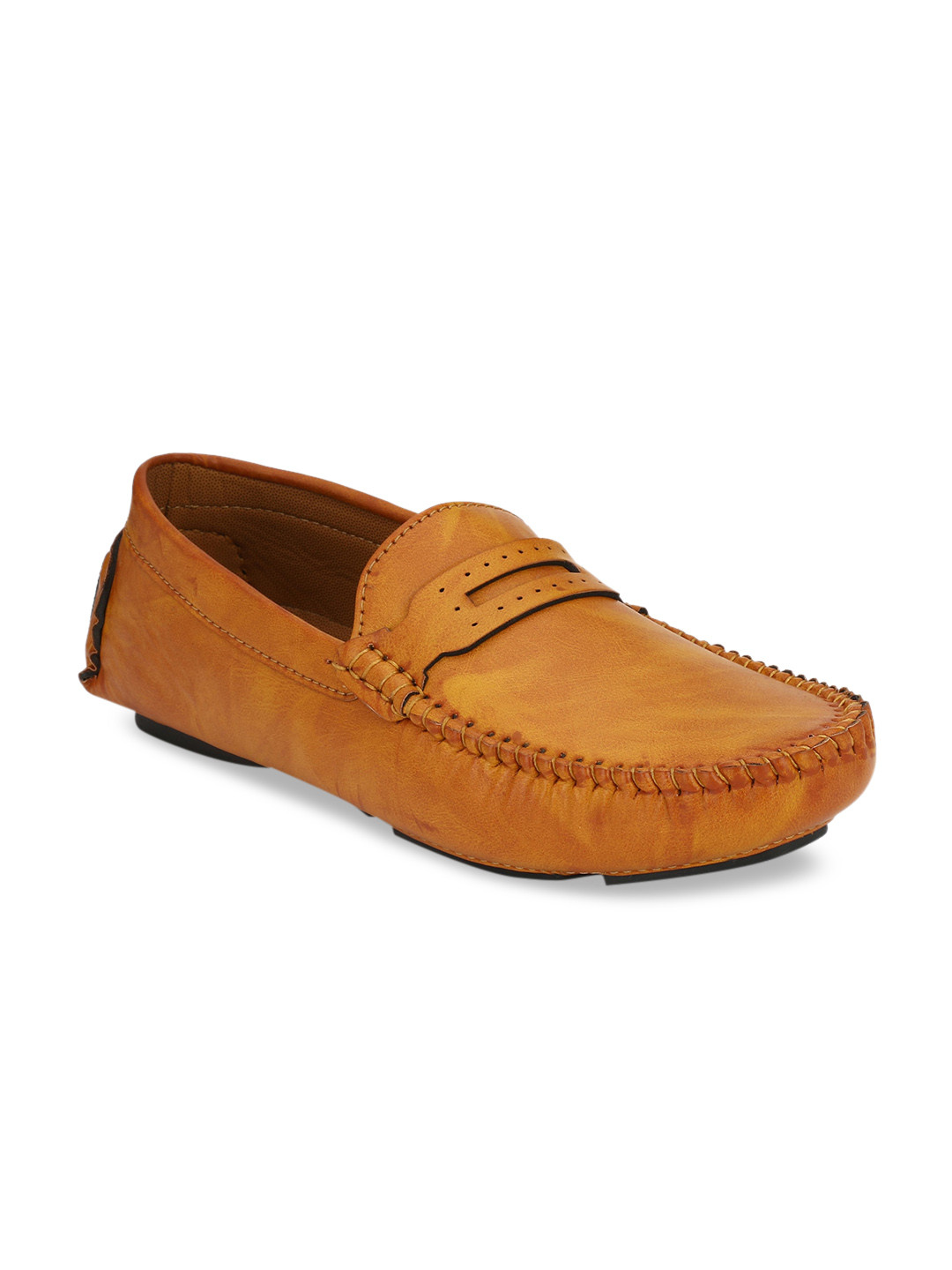 RL Rocklin Men Tan Brown Driving Shoes