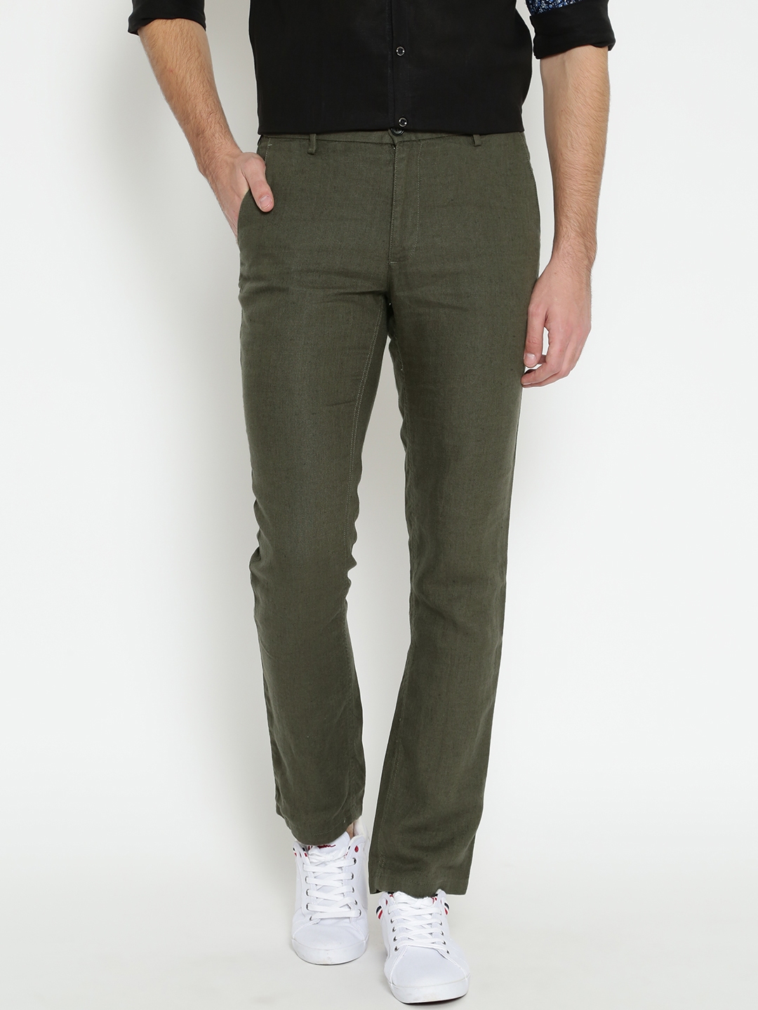 WILLS LIFESTYLE Skinny Fit Men Green Trousers  Buy Gothic Olive WILLS  LIFESTYLE Skinny Fit Men Green Trousers Online at Best Prices in India   Flipkartcom