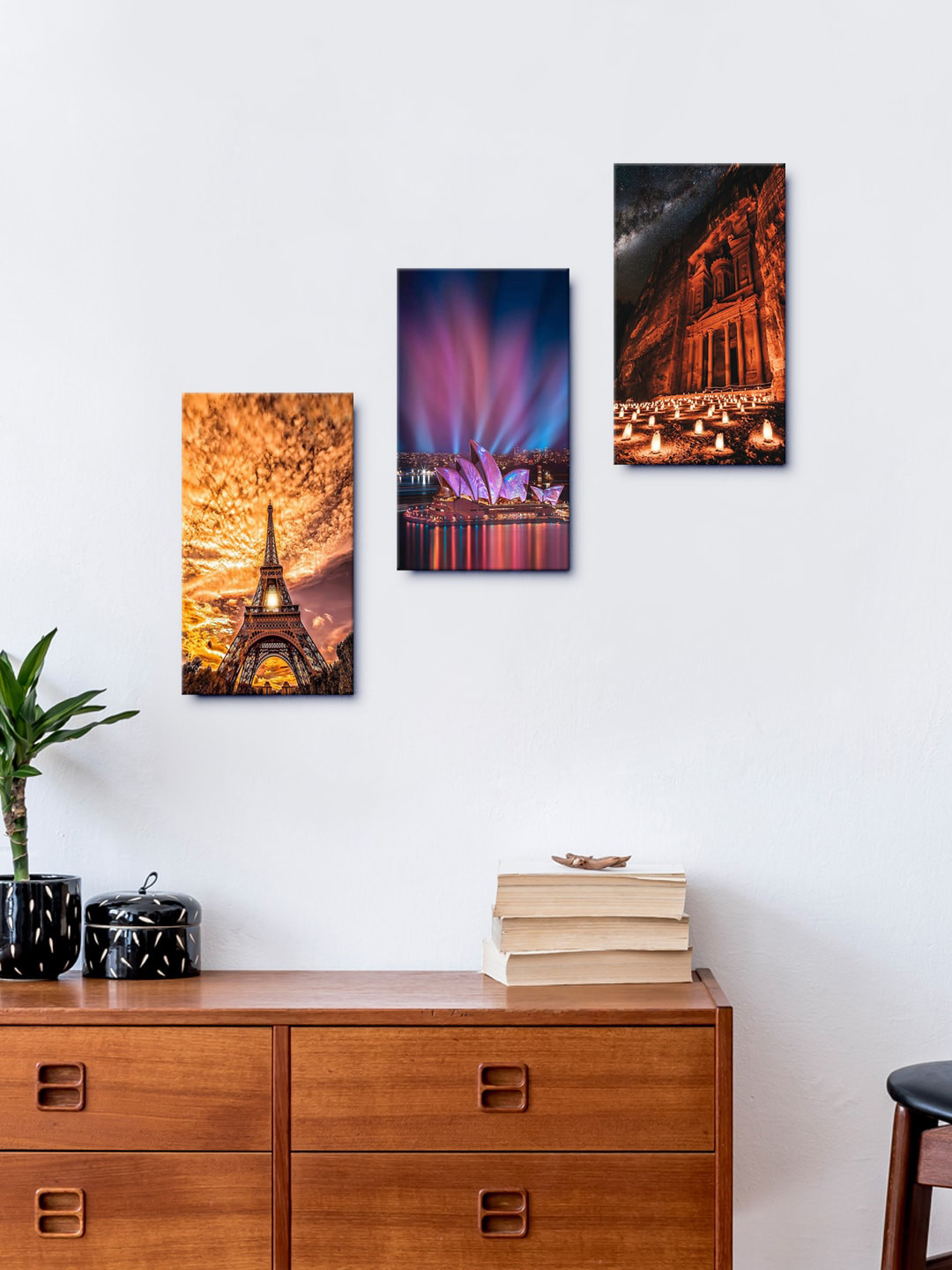 Homesake Multicolour Set Of 4 Sunflower Before The Sunsets Wall Art