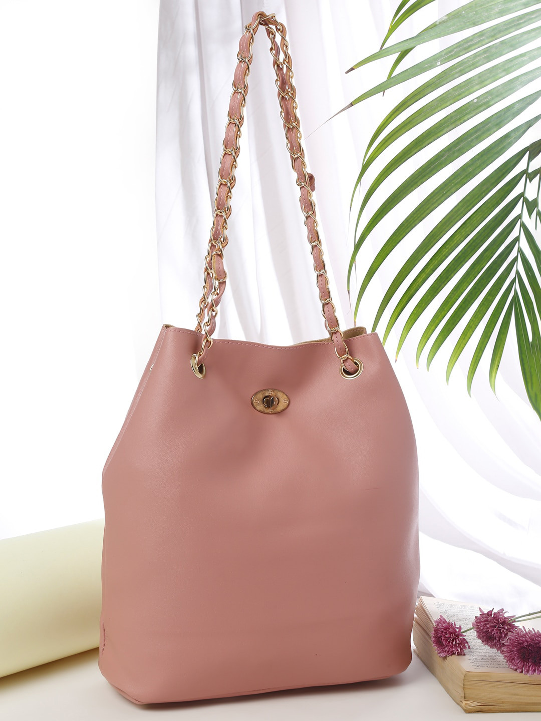 FARGO Pink Bucket Shoulder Bag