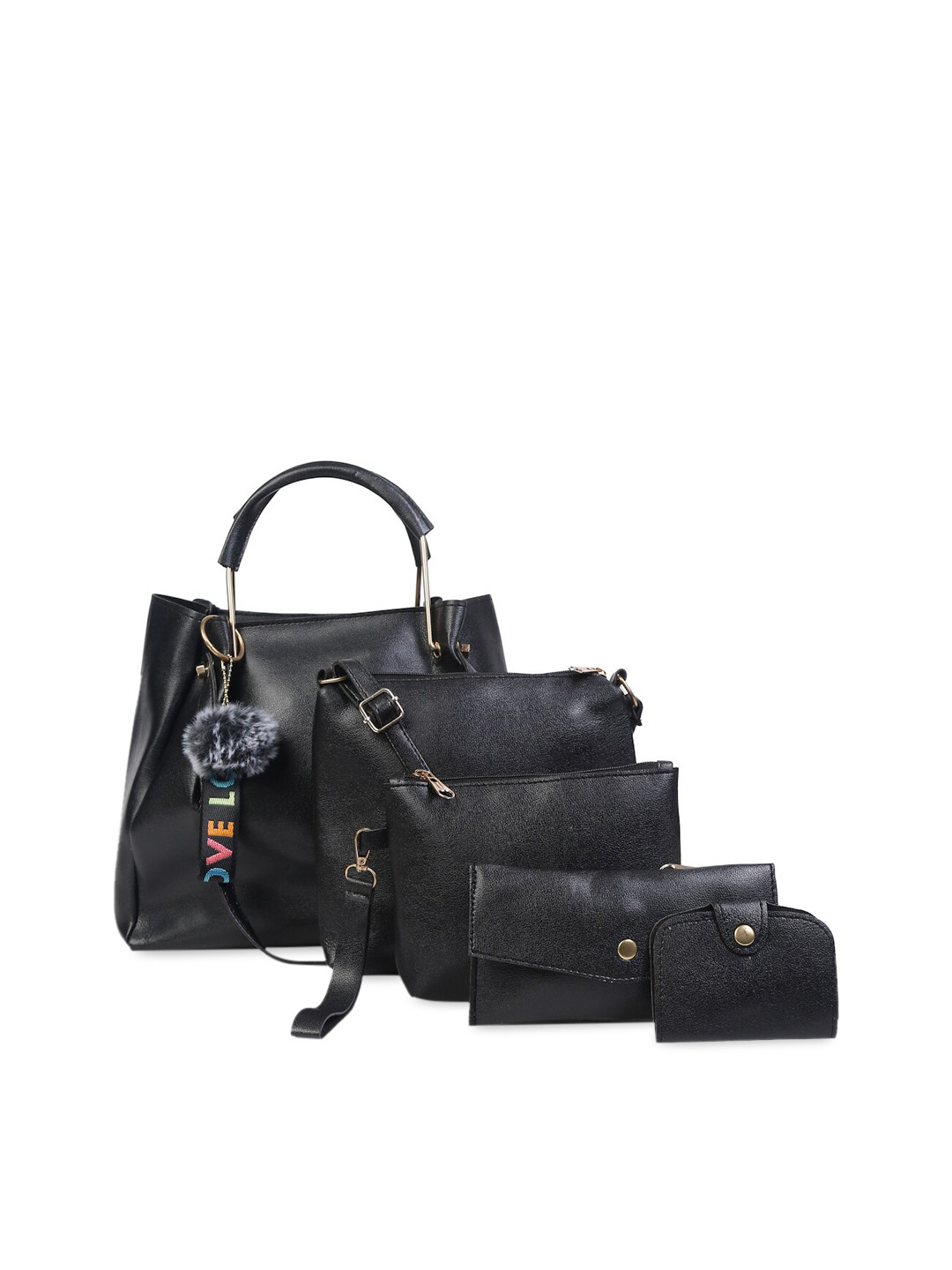 FARGO Set of 5 Black Handbags