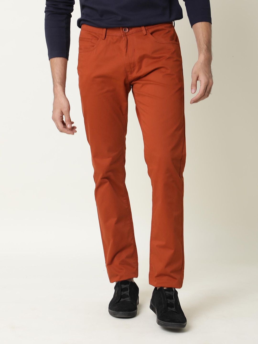 RARE RABBIT Men Mark Mid Rise Slim Fit Trouser