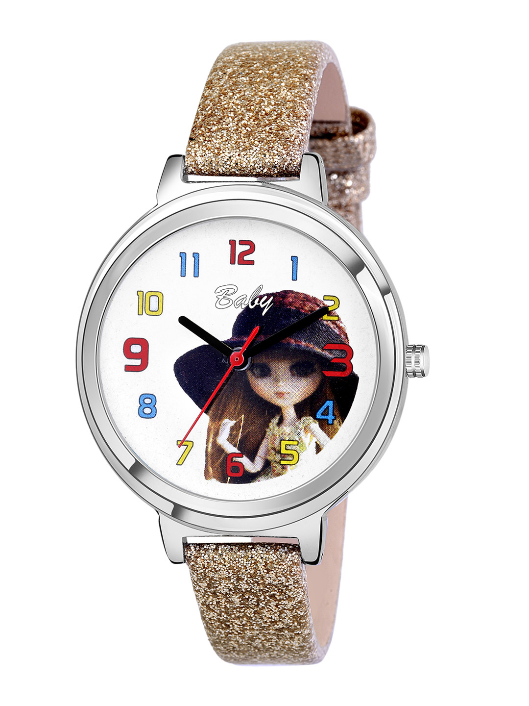 Kool Kidz Unisex Kids Printed Dial Leather Straps Analogue Watch - KOOL KIDZ KK 306 GD 04