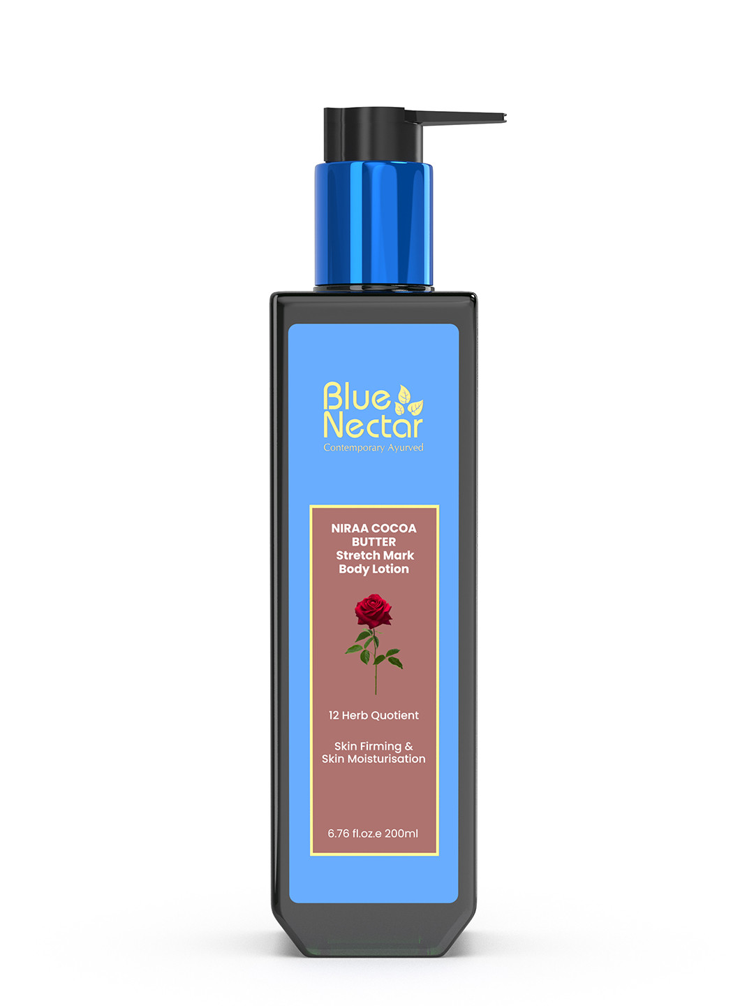 Blue Nectar Nira Body Lotion for Stretch Marks With Cocoa,Shea Butter& Uplifting Rose200ml