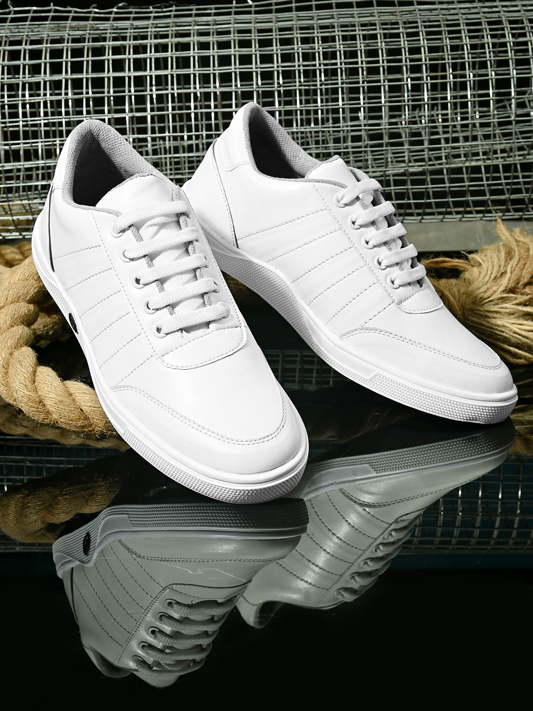 The Roadster Lifestyle Co Men White Sneakers