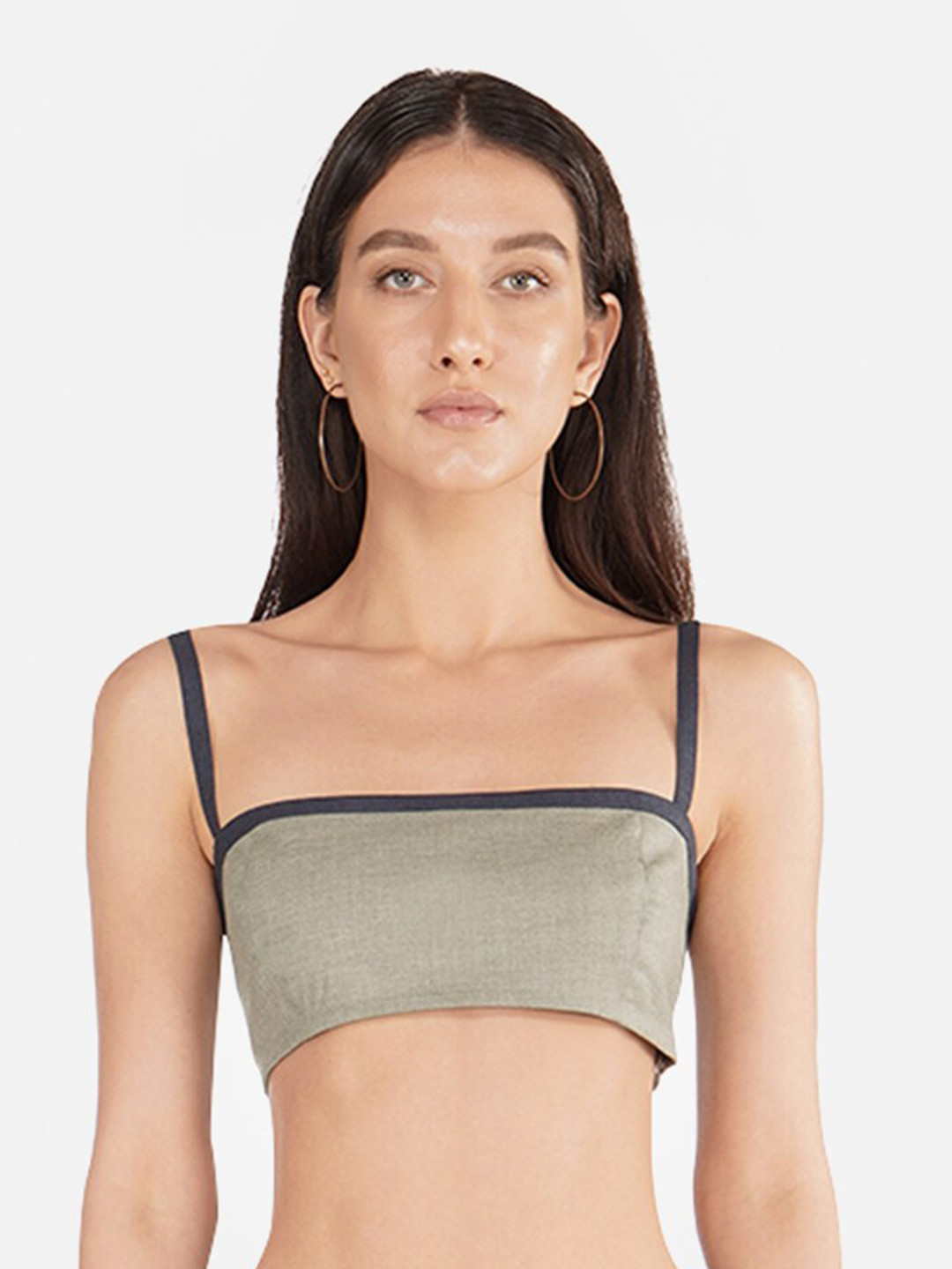KLAS NOBL Grey Bralette Crop Top