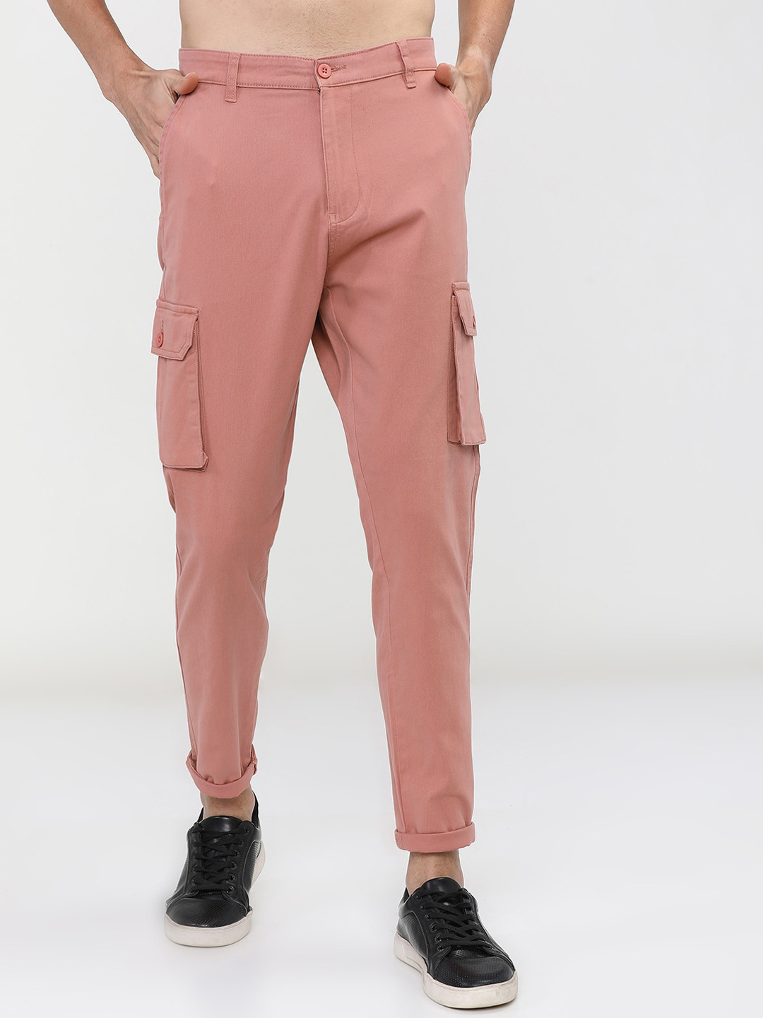 HIGHLANDER Men Rose Slim Fit Cargos Trousers