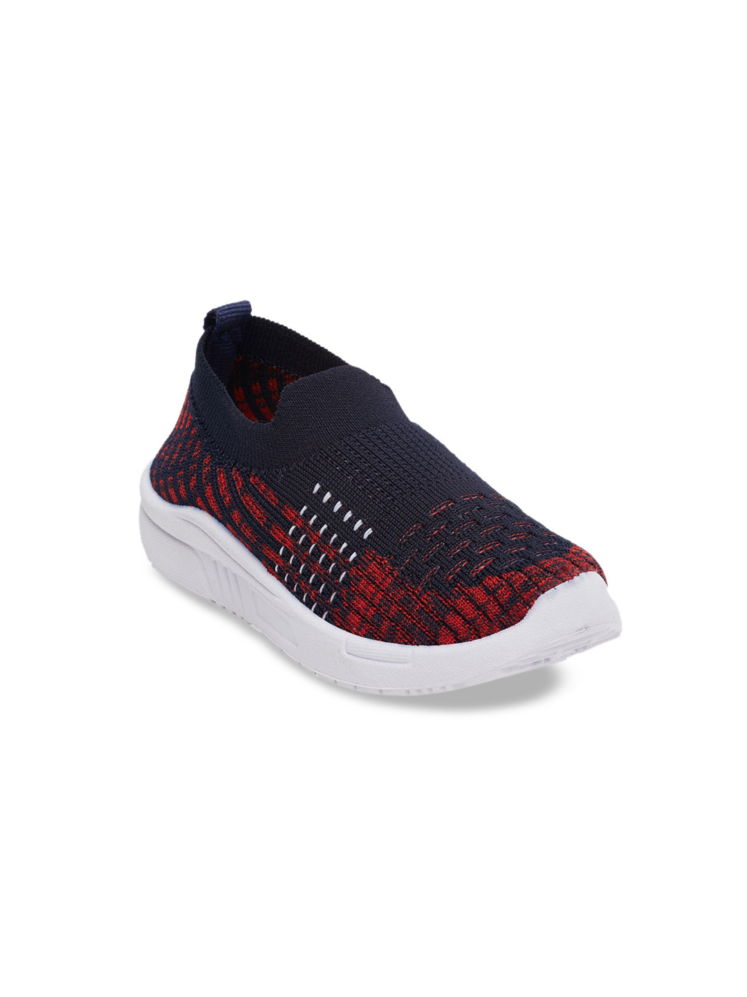 CHiU Kids Red Woven Design Slip-On Sneakers