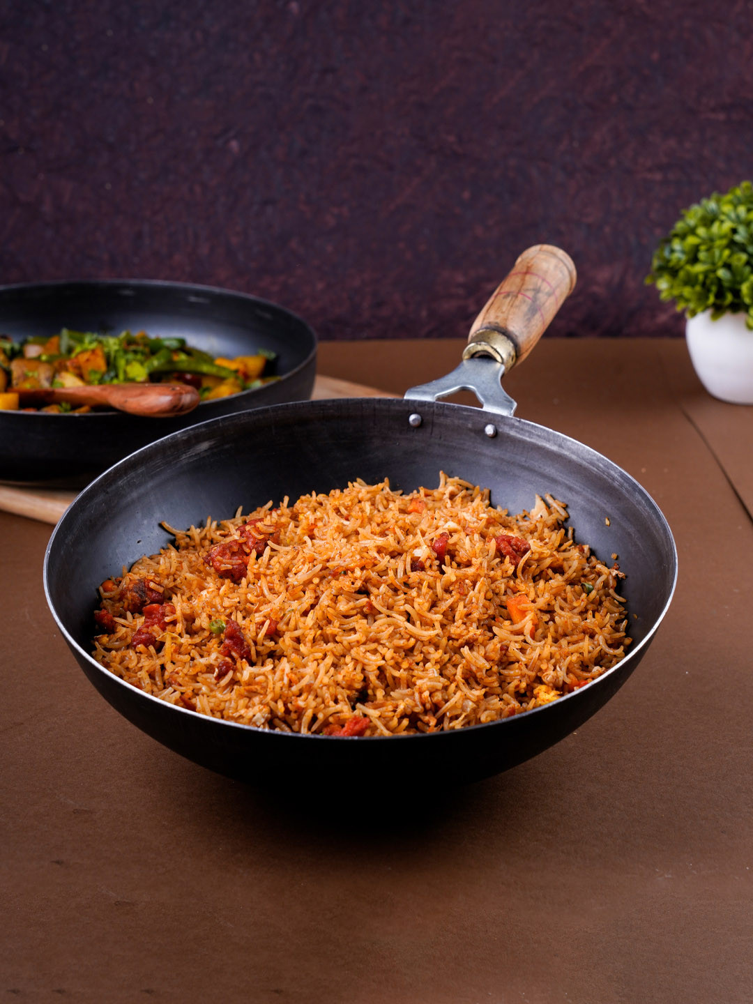 The Indus Valley Black Solid Pre-Seasoned Iron Wok