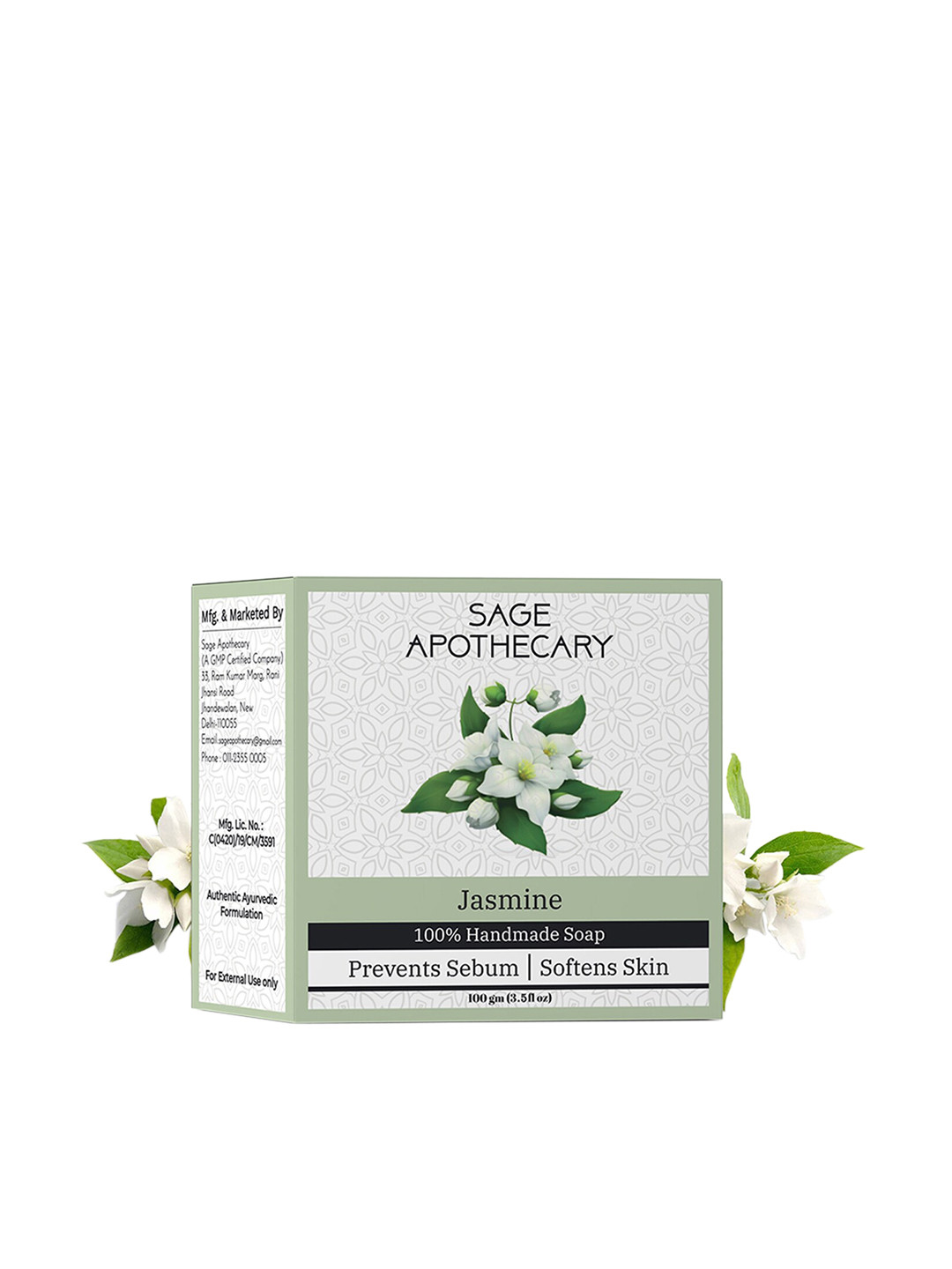 SAGE APOTHECARY White Jasmine Soap 100g