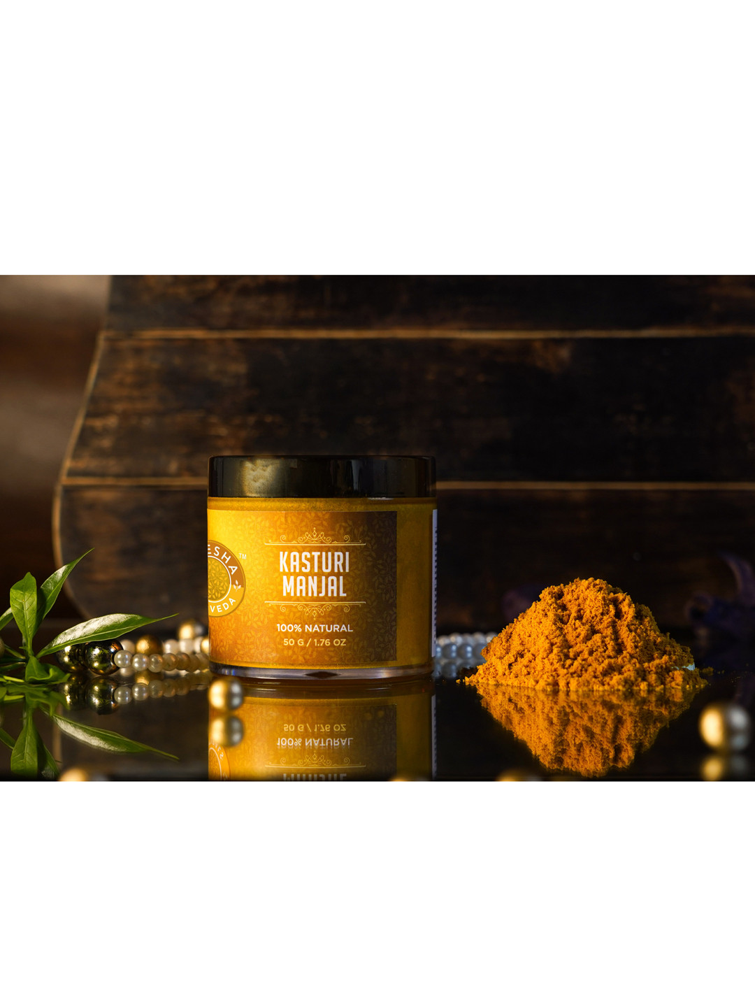 SHESHA AYURVEDA Yellow Kasturi Manjal 100% Natural Face Mask