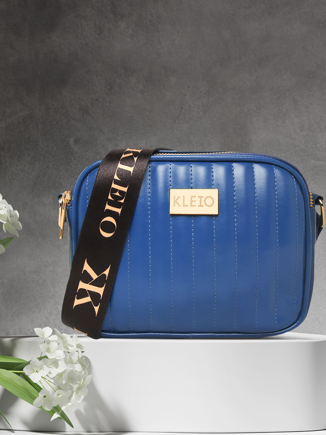 KLEIO Vegan Quilted Sling Cross Body Bag