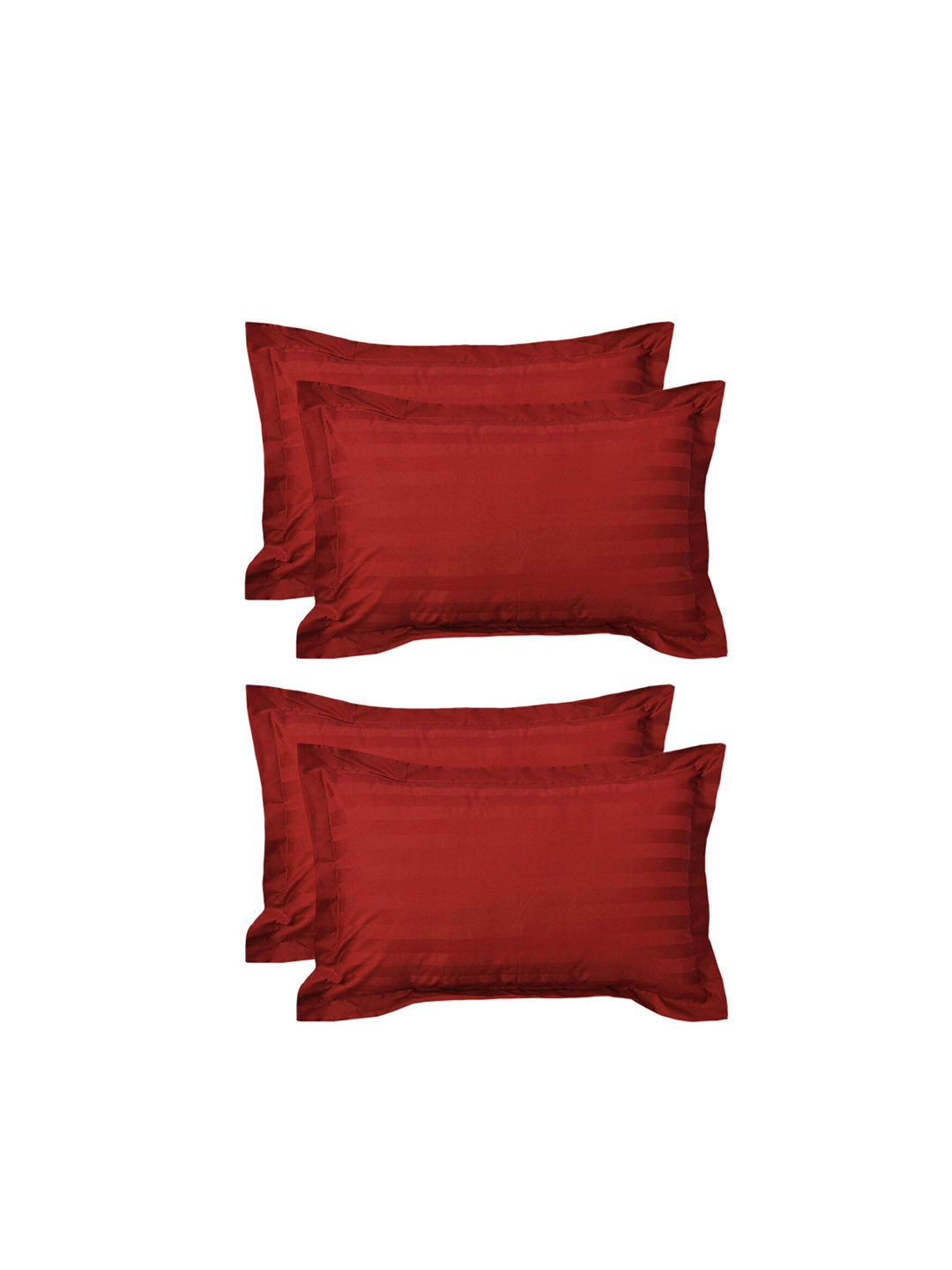 Kuber Industries Set of 4 Lining Design Cotton Pillow Cover
