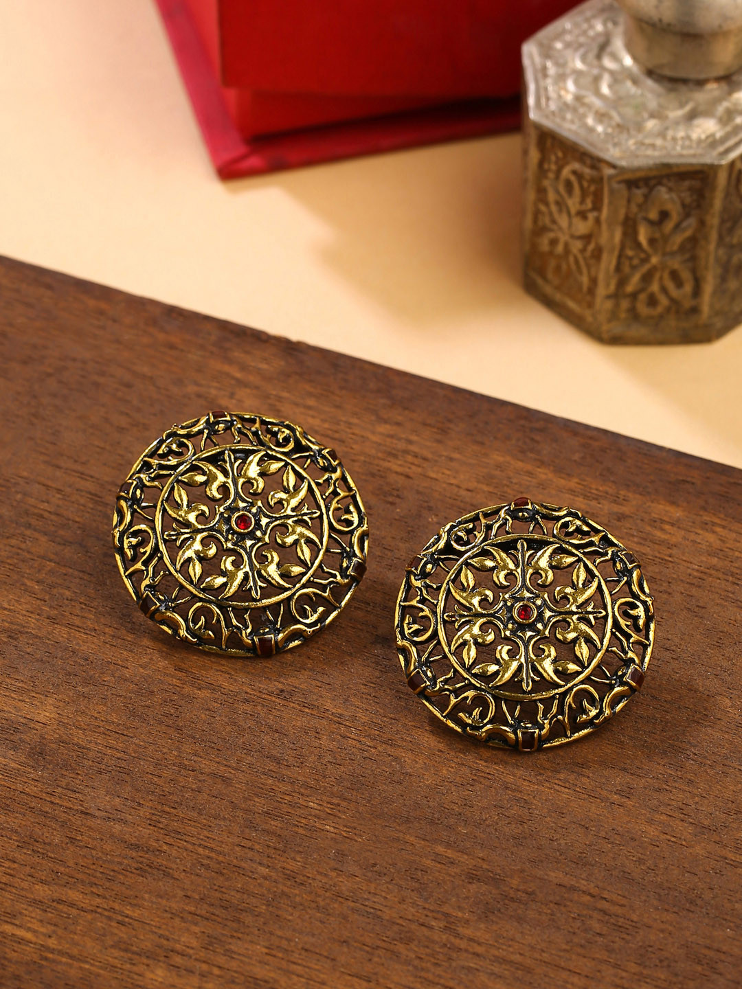 Arabian Nights Brass Earrings