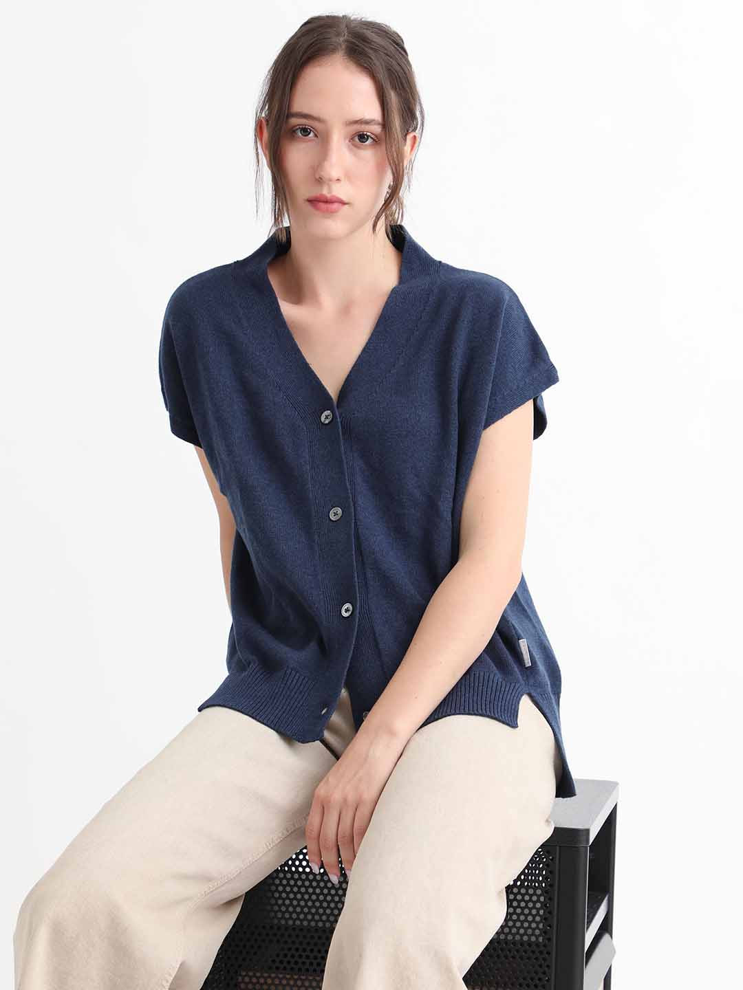 RAREISM Women Green Cardigan