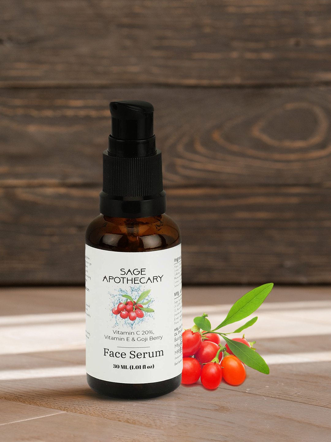 SAGE APOTHECARY Transparent Vitamin C20% Serum 30 Ml