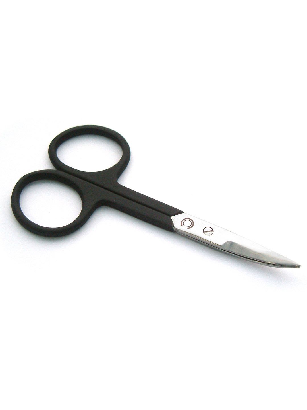 Basicare Black Nail Scissor With Rubber Handle