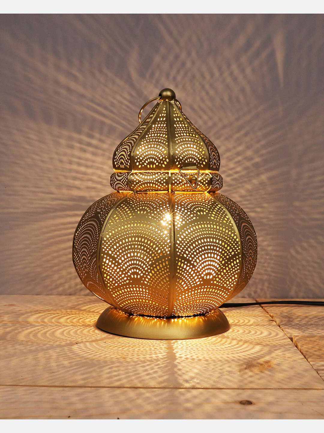 Homesake Bronze Turkish Desk Lamp Moroccan Decorative Bohemian Mosaic Table Lamp