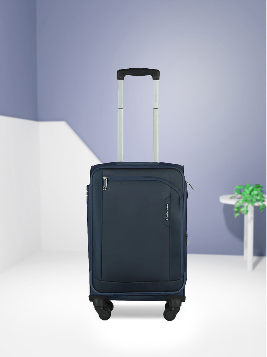 Nasher Miles Dallas Solid Soft-Sided Small Trolley Bag