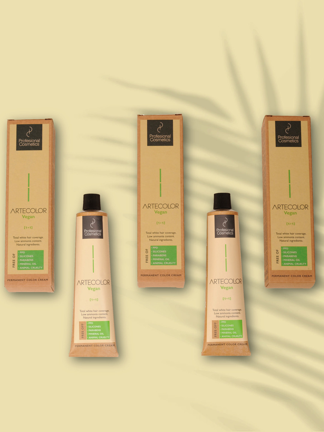 Profesional Cosmetics Artecolor Vegan Hair Colour Cream 120 m- Shade 7