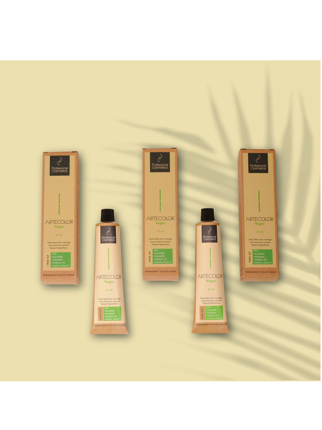 Profesional Cosmetics Artecolor Vegan Hair Colour Cream 6. 1 Dark Ash Blonde 120 ml