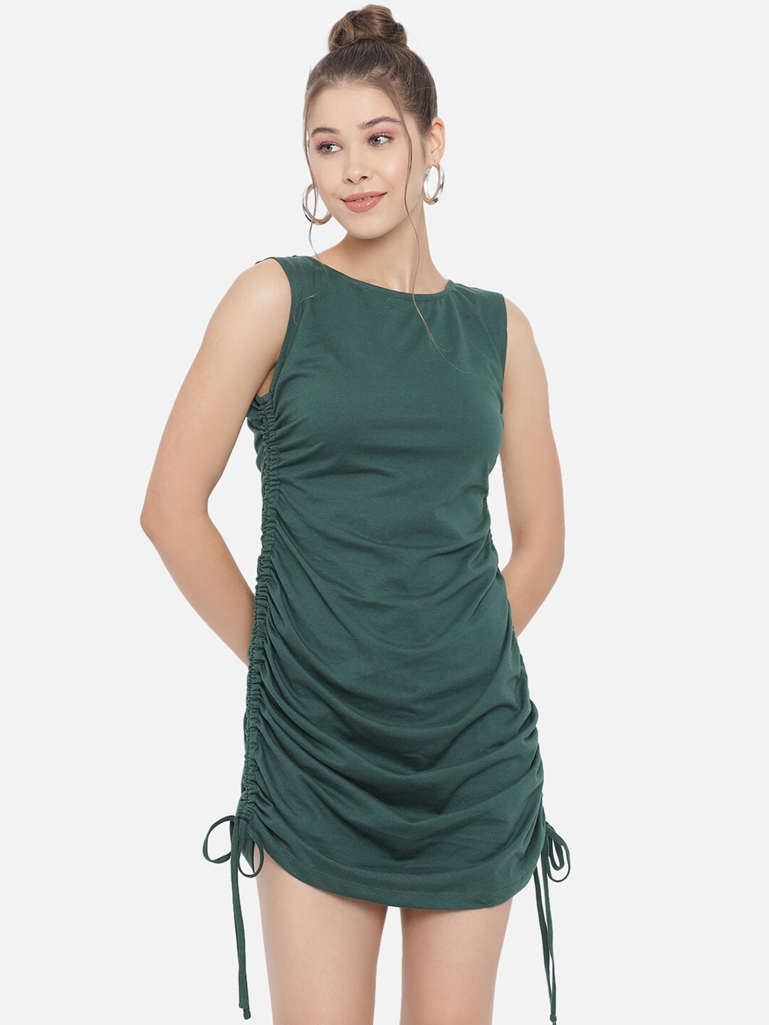 Trend Arrest Green Mini Sheath Dress